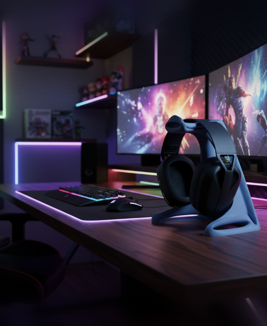 Flux Headphone Stand – Sculptural, Stable, Support-Free 3D Print