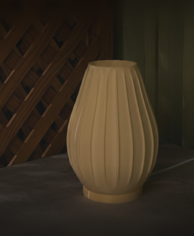 Flute Ribbed Lamp