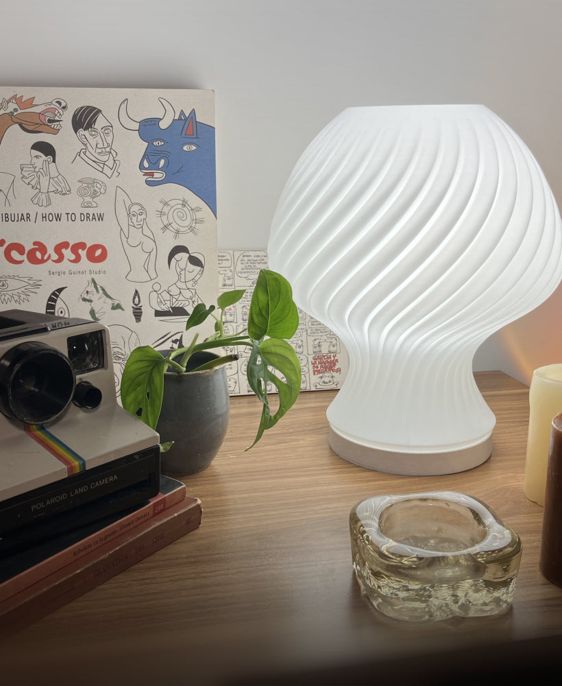 Mushroom Blob Twist Lamp