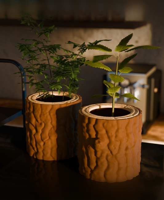 Log Planter