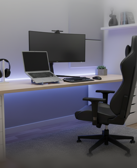 Waveform Laptop Stand – Ergonomic, Airflow-Boosting, Support-Free 3D Print