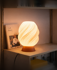 Twisted Cream Lamp