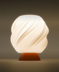 Twisted Cream Lamp