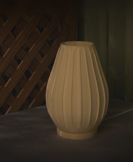 Flute Lamp – Elegant Ribbed Ambient Light