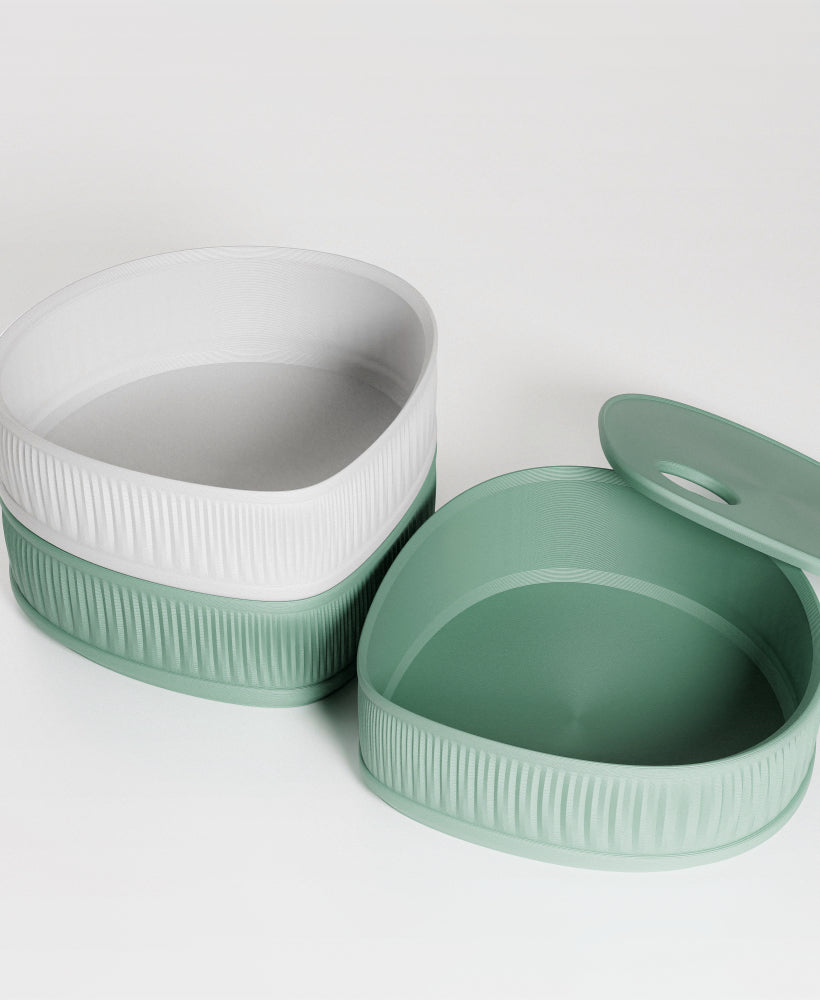 Flowline Stackable Organizers – 3D Printed Modular Desk Storage | Minimal & Modern