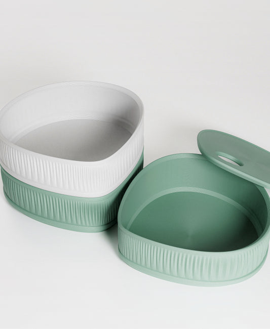 Flowline Stackable Organizers – 3D Printed Modular Desk Storage | Minimal & Modern