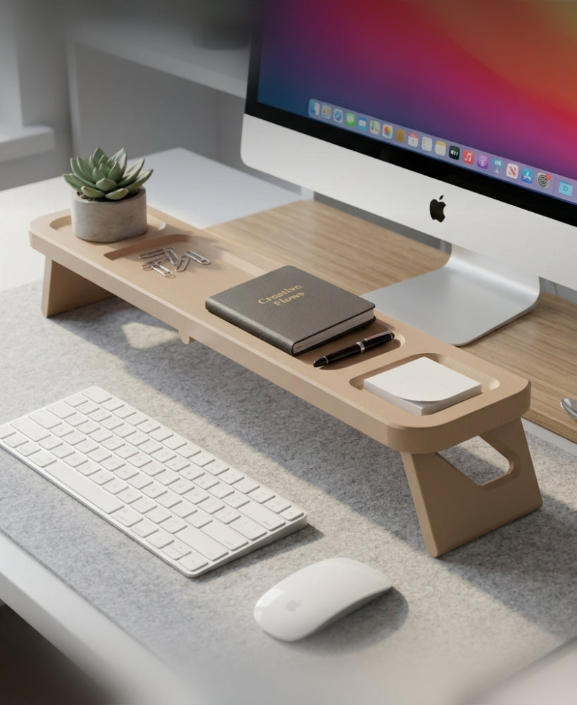Folding Desk Shelf | Print-in-place portable desk organizer