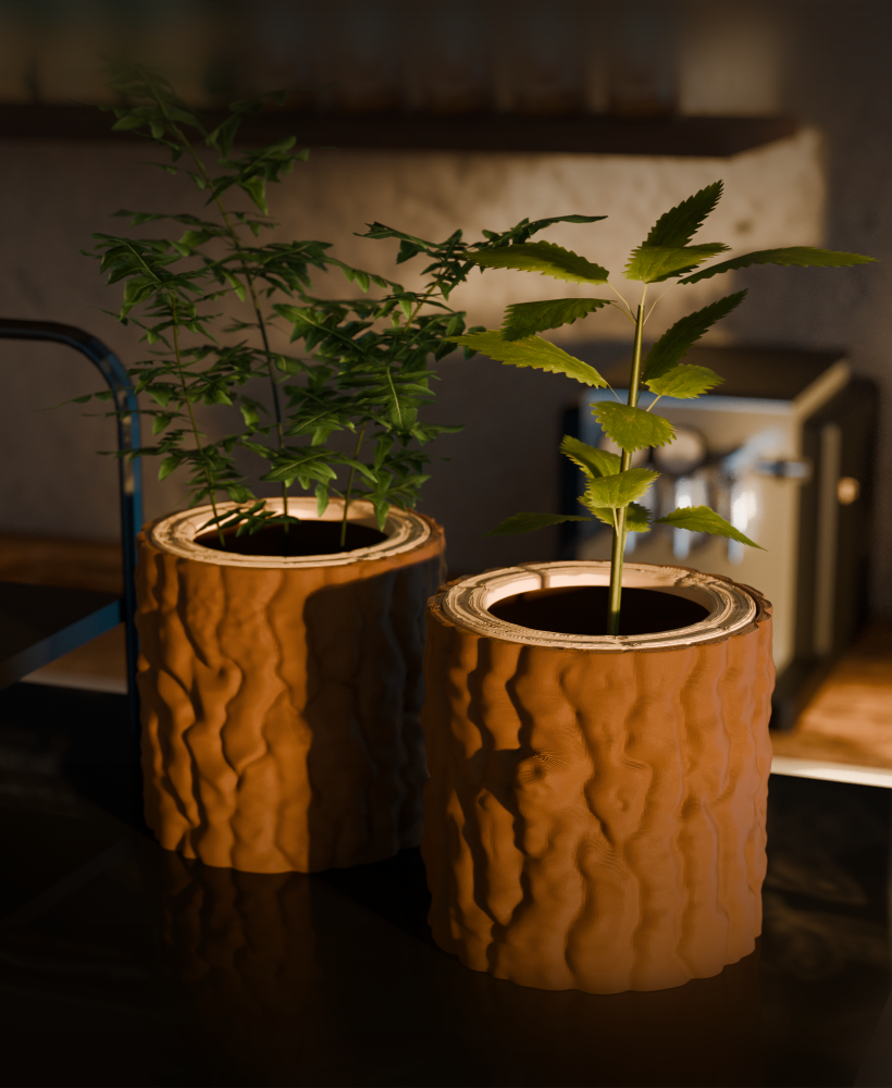 Log Planter