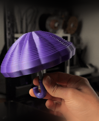 Fidget Umbrella – Print-in-Place Kinetic Desk Toy