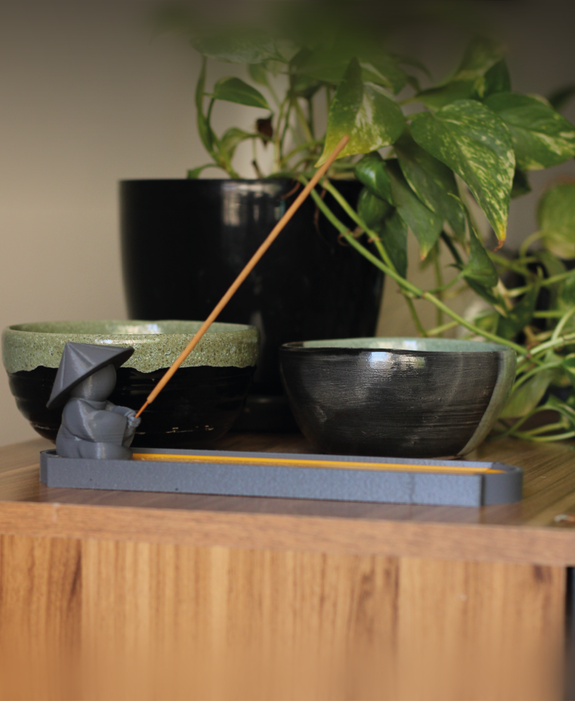 Asian Fisherman - Incense Holder
